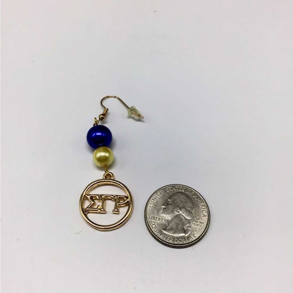 Sigma Gamma Rho Dangle Earrings - Picture 4 of 6